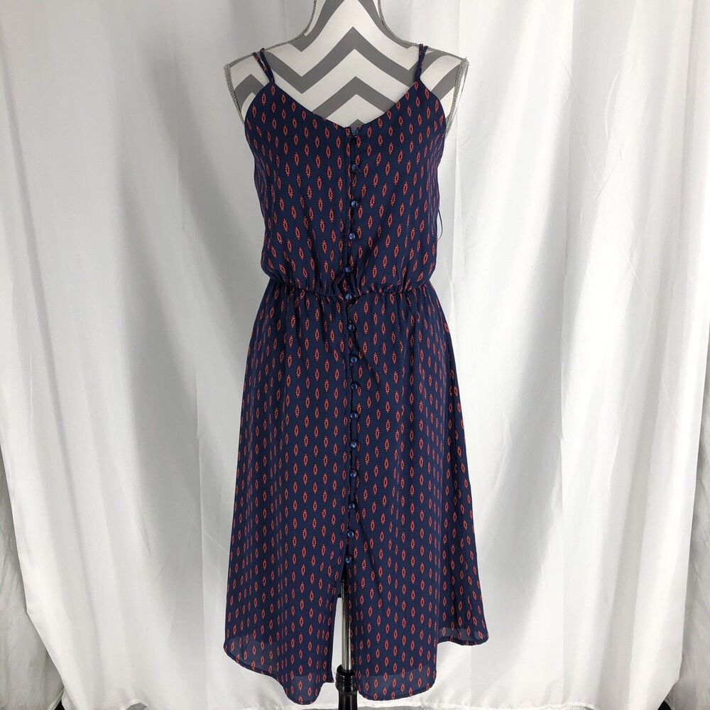 Papermoon Blue Juliette Cross Back Dress Size Small